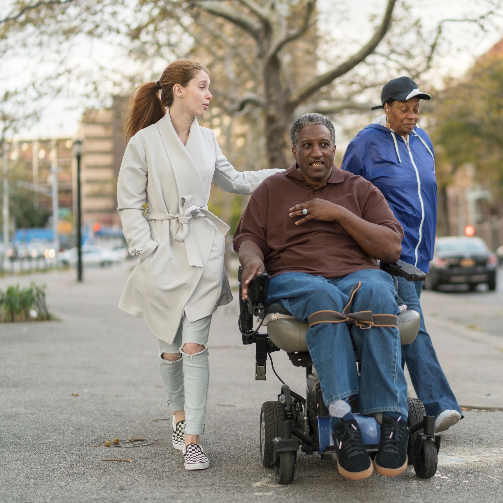 People walking together in an inclusive community